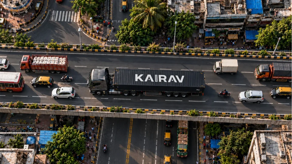 Aerial view of a highway in Tamil Nadu